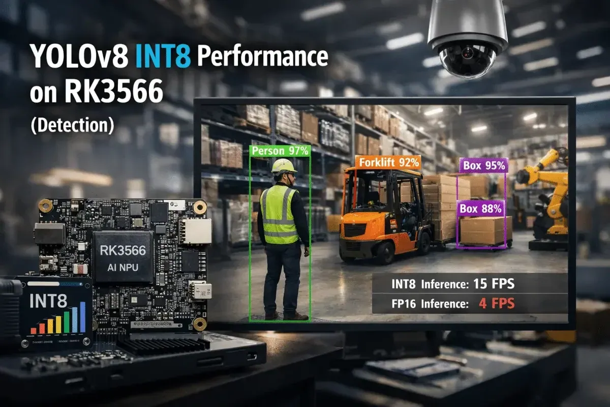 RK3566 上运行 YOLOv8 Detection：INT8 性能、精度与可行性判断