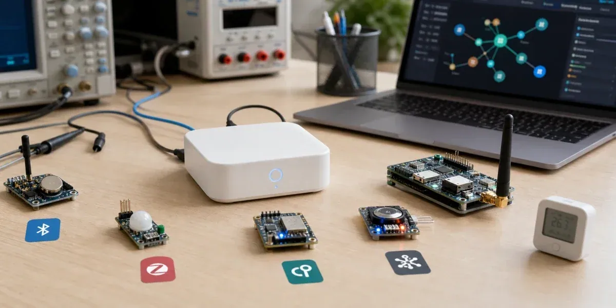 Tuya 网关与子设备架构：BLE、Zigbee、Thread、Matter 应该怎么挂到一个系统里？