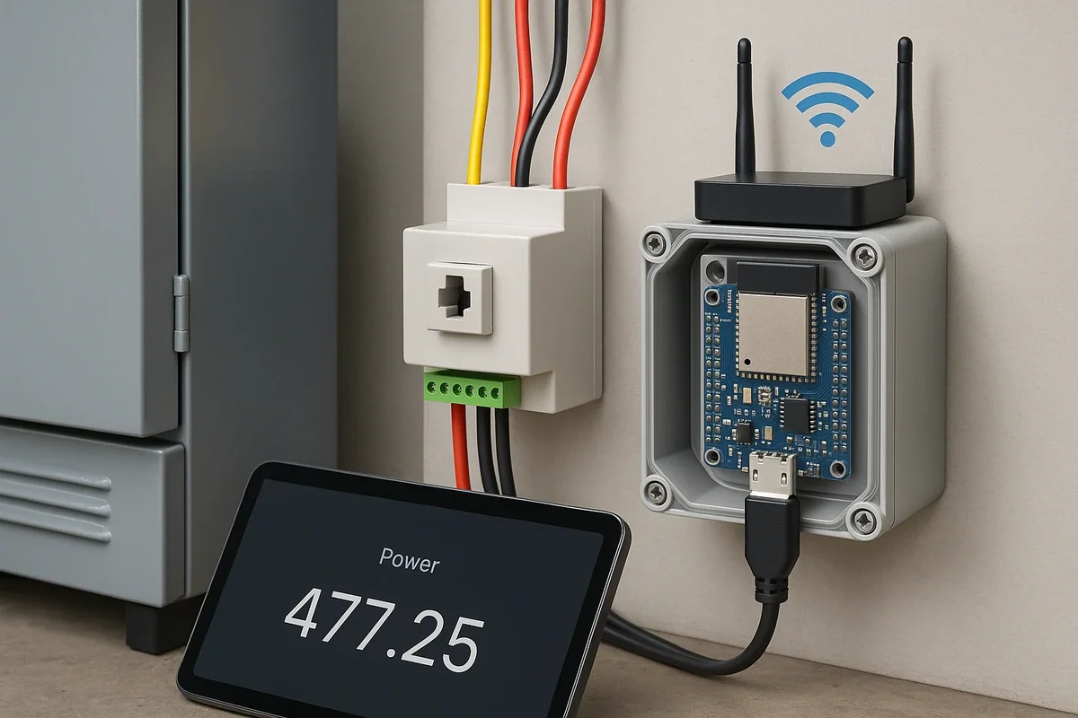 ESP32 能源计量现场节点的布线与数据链路